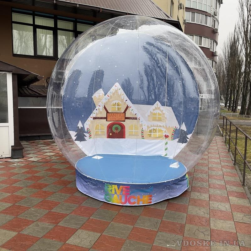 Шоу шар – огромный снежный шар фотозона (2)